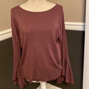 Express, medium, purple sweater.